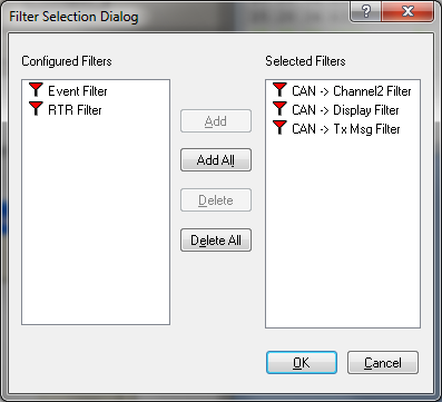 Display Filter Configuration