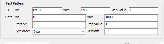 Test-pattern parameters